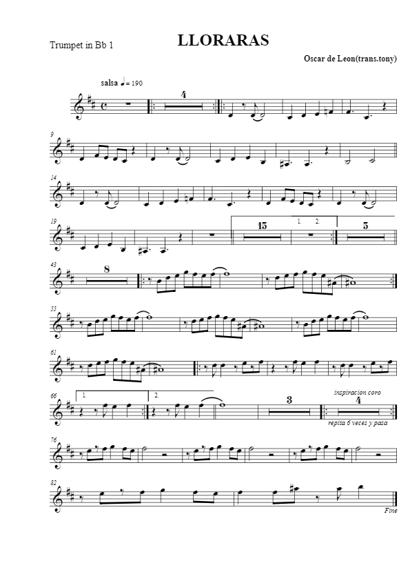 La imagen puede contener una previsualizacion de una partitura